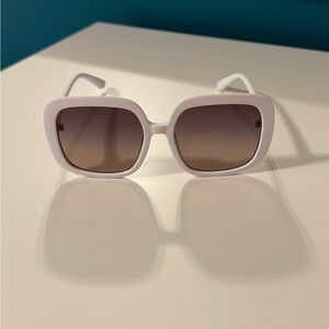White Oversized Square Sunglasses - Stylish Women's Shades